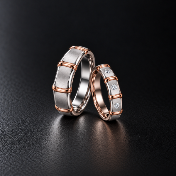 男女對戒→小鑽 